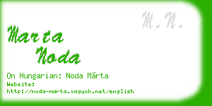 marta noda business card